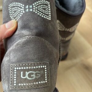 UGG Kids Boots with Rhinestone Bow